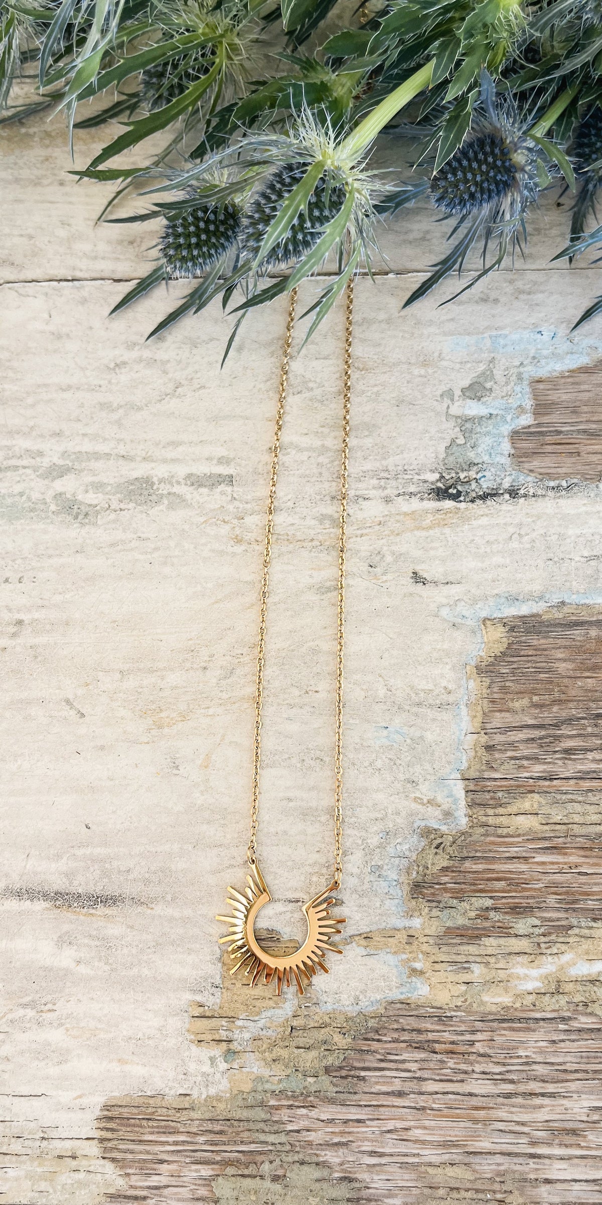 Gold Sun Necklace