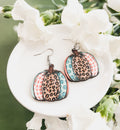 Patchwork Pumpkin Earrings