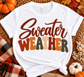 Sweater Weather | Retro Fall Graphic T-Shirt