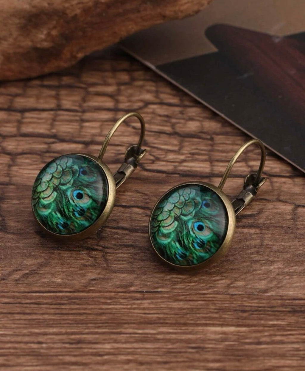 Vintage Peacock Earrings