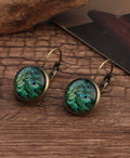 Vintage Peacock Earrings