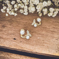 Pearl and Crystal Mermaid Earrings