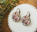 Vintage Fall Flower Earrings