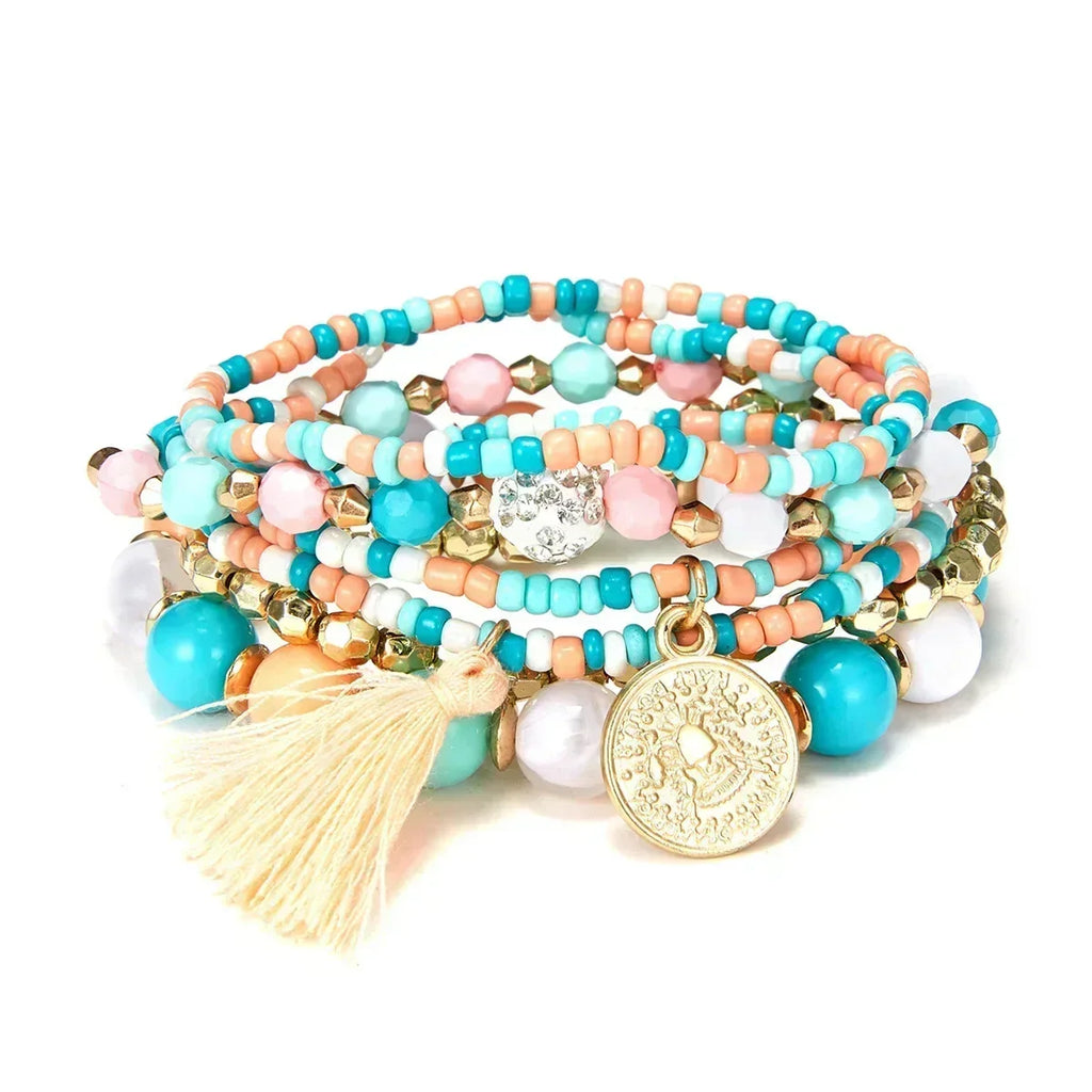Beach Party Beaded Bracelets