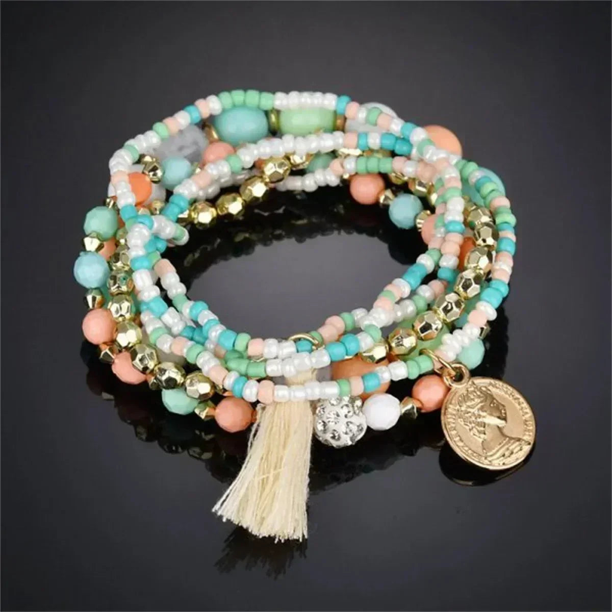 Beach Party Beaded Bracelets