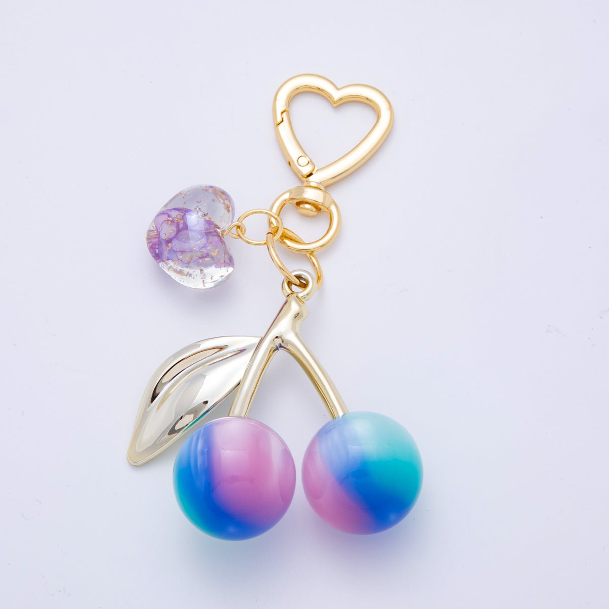 Cherry Resin Bag Charm