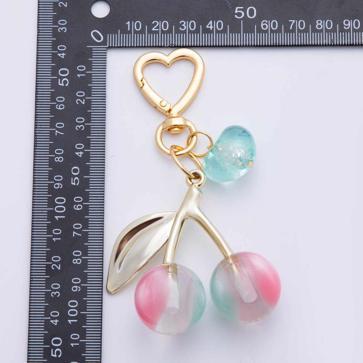 Cherry Resin Bag Charm