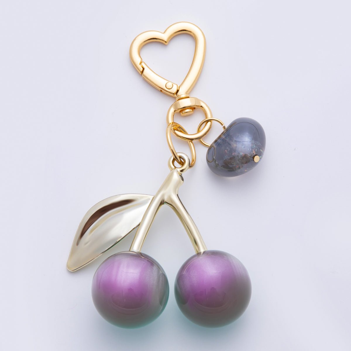 Cherry Resin Bag Charm