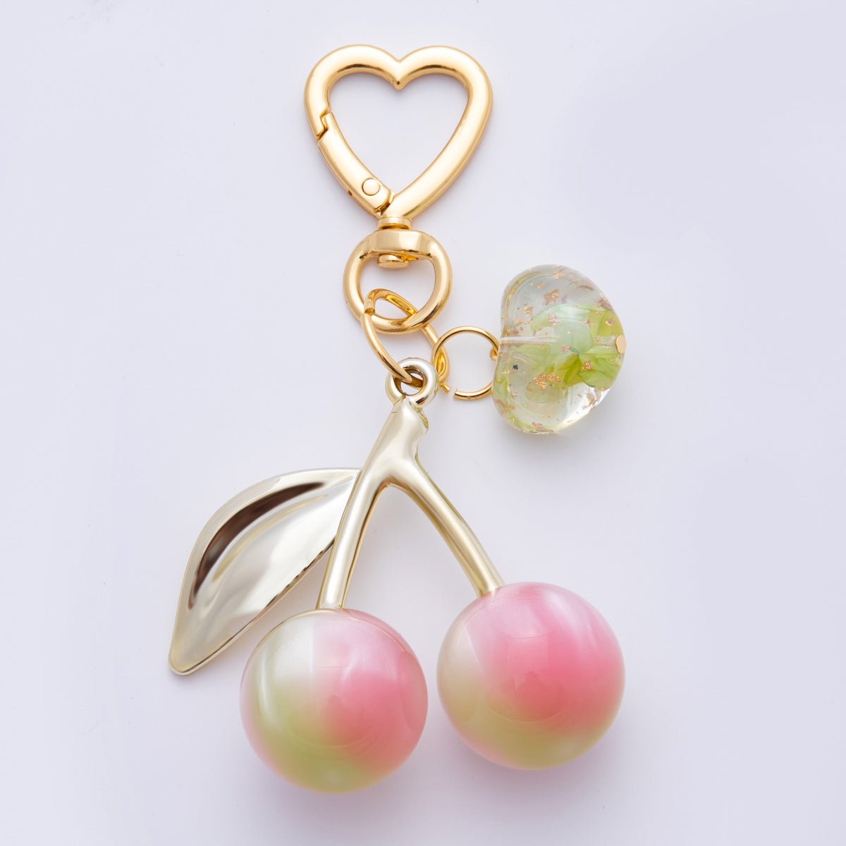 Cherry Resin Bag Charm