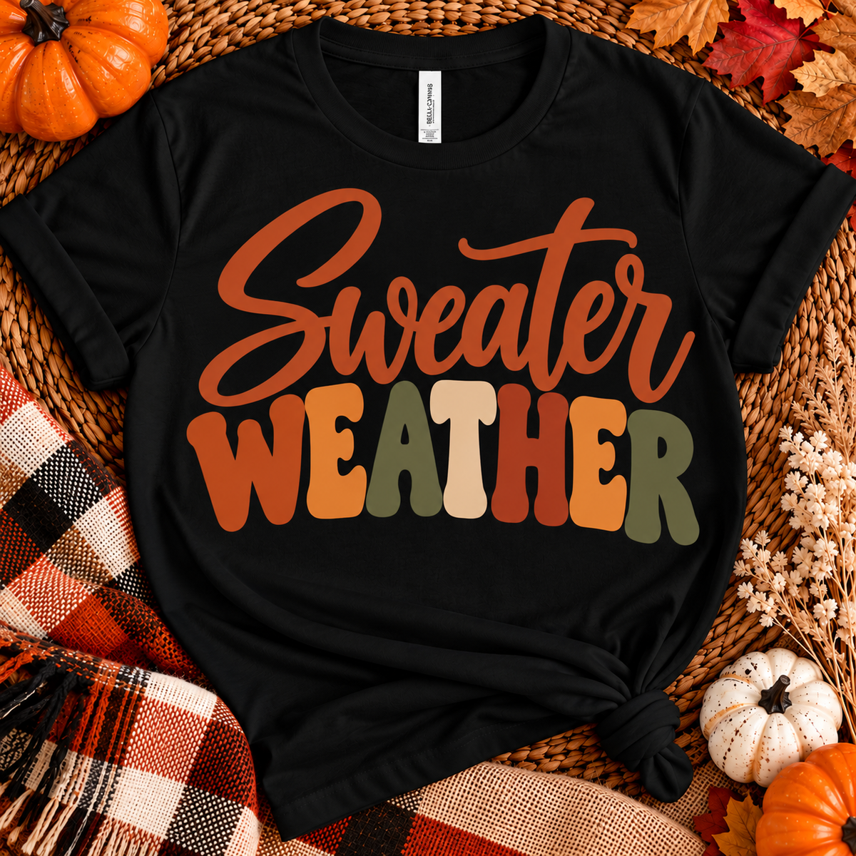 Sweater Weather | Retro Fall Graphic T-Shirt